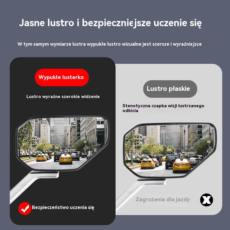 🔥【49% zniżki!!!】🏍️Regulowane lusterko wsteczne HD do motocykla