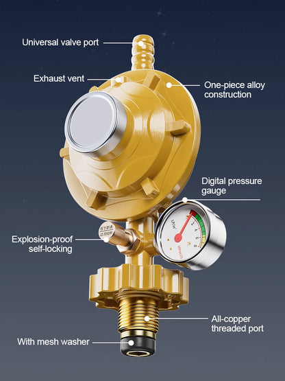 🏡🔥 Ventil za smanjenje tlaka plina za kućnu upotrebu, samoblokirajući ventil za smanjenje tlaka ukapljenog plina, siguran i otporan na eksploziju💥