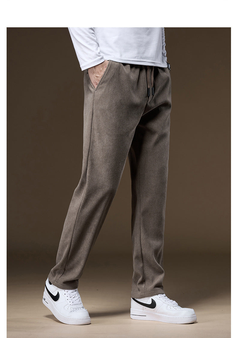 🔥⛄【Zimowy nowy styl】✨🎉Nowe modne męskie spodnie casualowe z pluszowego aksamitu i pogrubionym materiałem