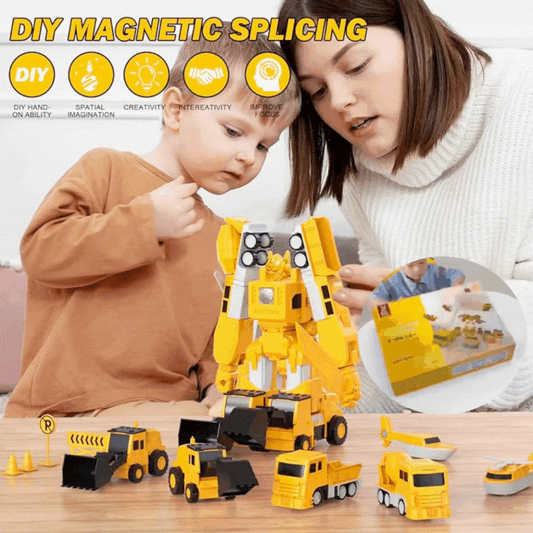 【50% PROMOCJI】【16 sztuk】Klocki magnetyczne, Edukacyjne zabawki Transformers