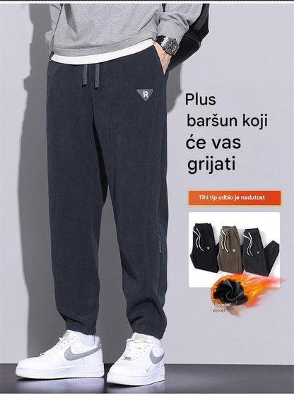🔥【M-5XL】🖤 Nove muške zimske hlače, s dodatnim baršunom i debelim kordom, tople i udobne muške hlače