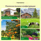 Слънчев репелент за градина, за защита на растенията, с LED индикатори, без кабели, лесен за използване.