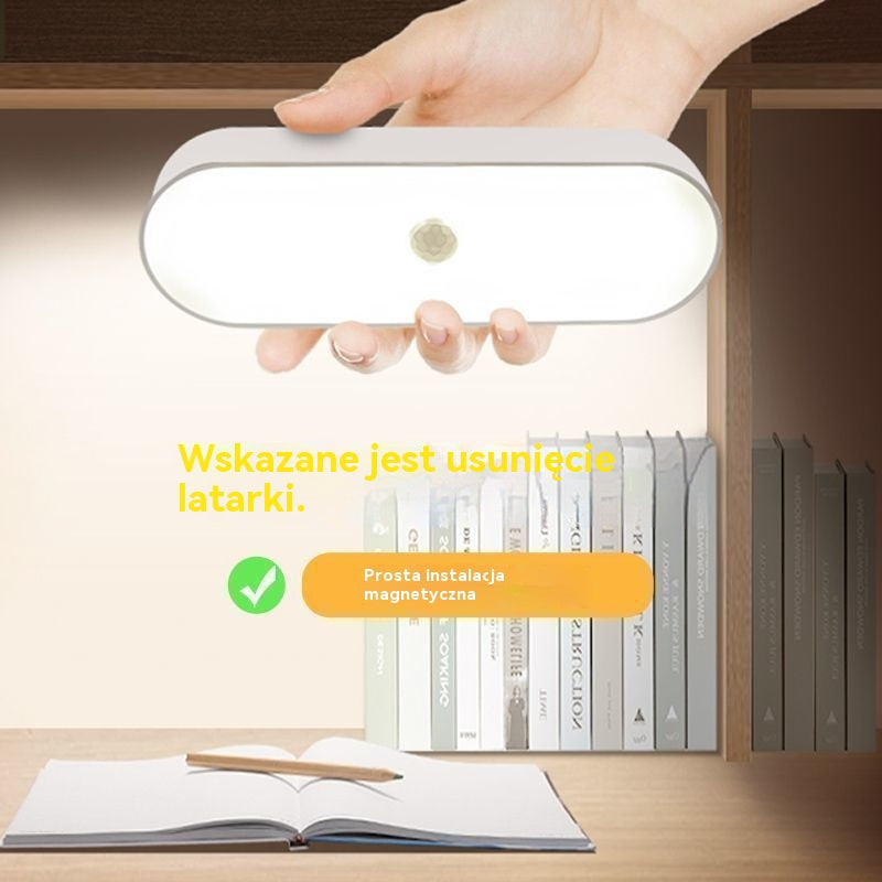 💥✨【Kup 1 sztuki i otrzymaj 1 gratis】🏡💡Inteligentna dioda LED z wykrywaniem ciała ludzkiego, łatwa w ładowaniu i praktyczna