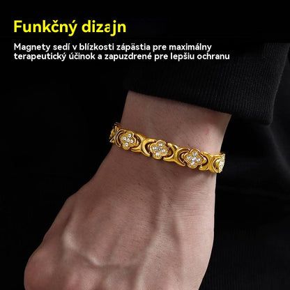 🍀Magnetna narukvica Clover Diamond - Otkrijte svoju tajnu za ublažavanje stresa, magnetsko poboljšanje dobrobiti