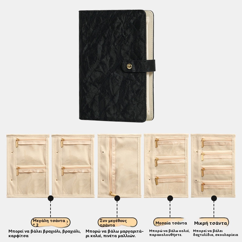 🔥 Gorące 50% zniżki 🔥🔥 Stylowa, przenośna torba do przechowywania biżuterii ze wzorem w kratkę