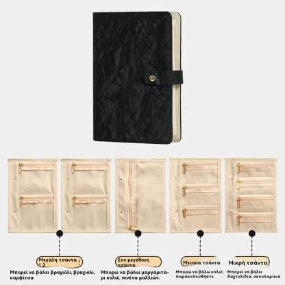 🔥 Gorące 50% zniżki 🔥🔥 Stylowa, przenośna torba do przechowywania biżuterii ze wzorem w kratkę