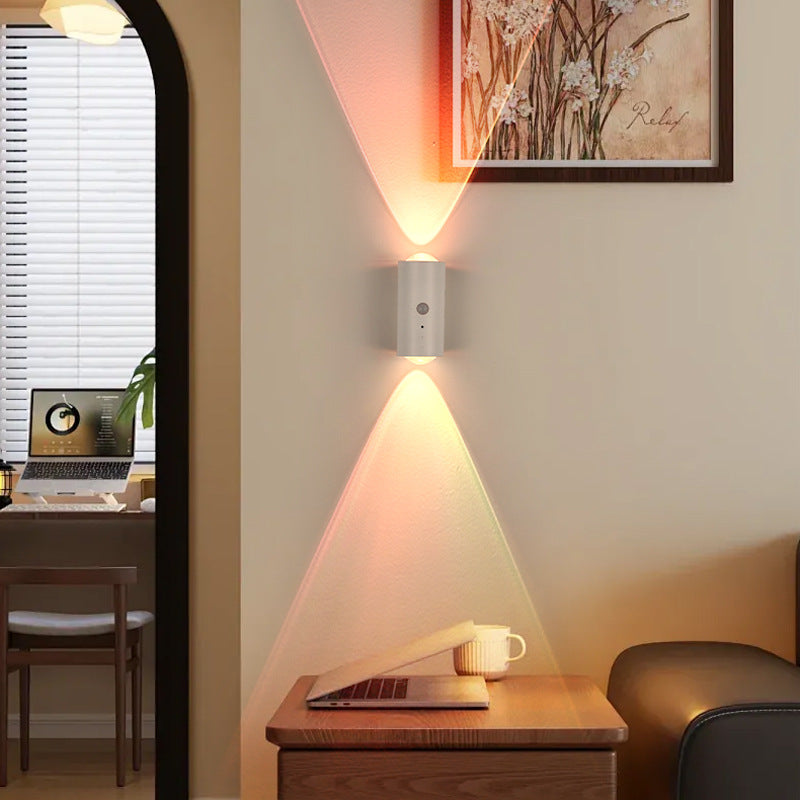 💡 Inteligentna lampka nocna z czujnikiem ruchu i magnetyczną podstawą – akumulatorowa, samoprzylepna lampka do szafy z dwoma czujnikami „kocie oko” 🐱✨