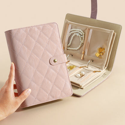 🔥 Gorące 50% zniżki 🔥🔥 Stylowa, przenośna torba do przechowywania biżuterii ze wzorem w kratkę