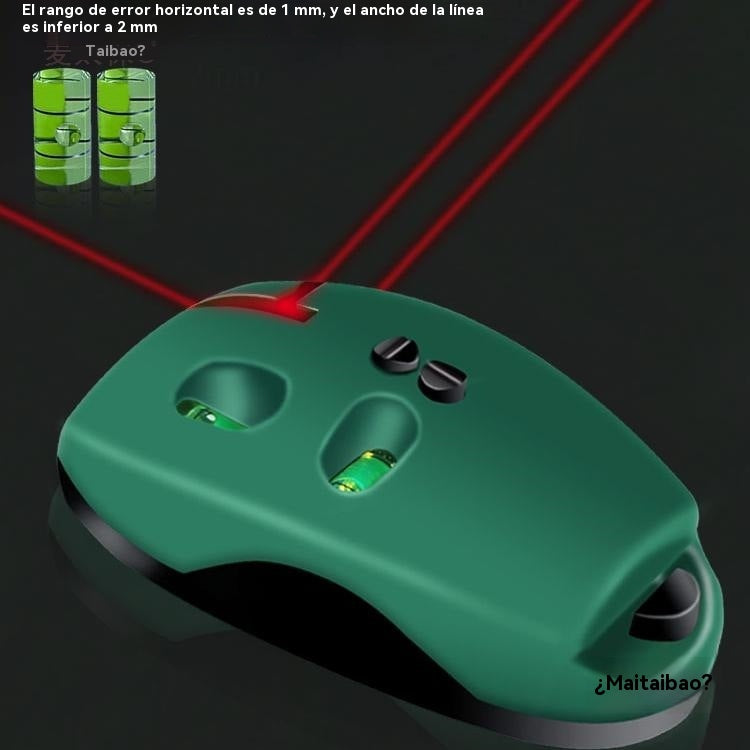 📐【Popust ograničenog trajanja】🧲 🔴 2-u-1 laserska libela pod pravim kutom – brze, precizne linije bez krede