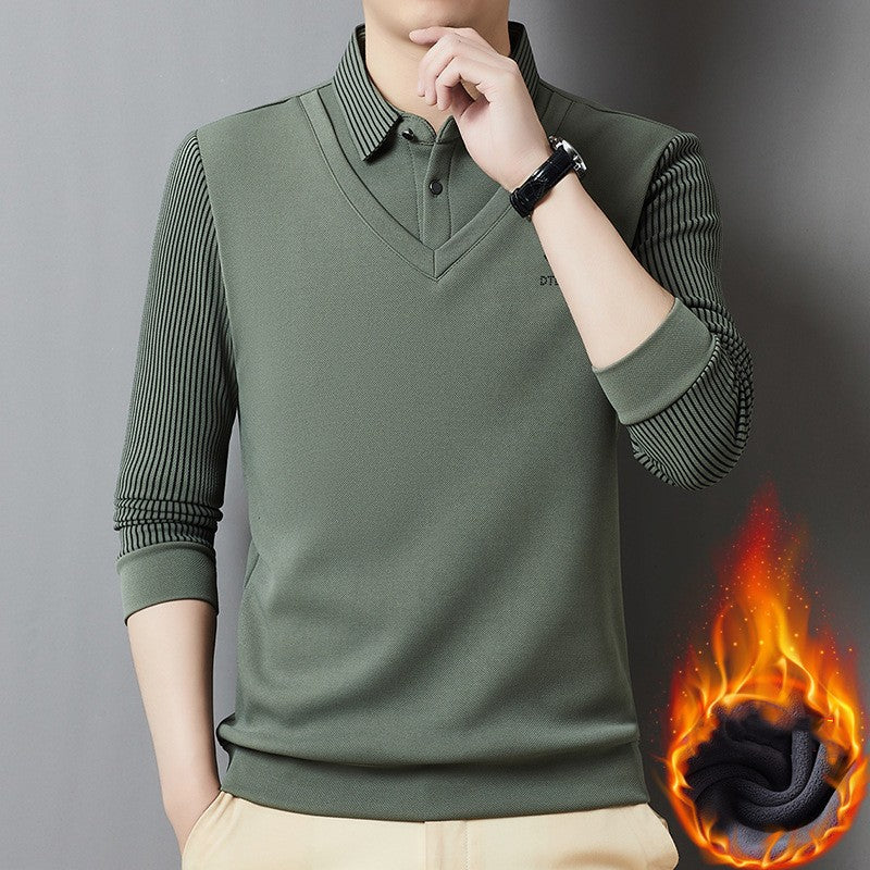 🔥【39% OFF】🎇【M-4XL】 Męski dwuczęściowy, ciepły top z kaszmiru premium typu all-in-one dla mężczyzn