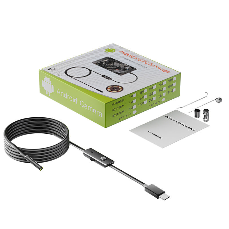 📱Novi industrijski endoskop od 7 mm s izravnim priključkom za kameru tipa C za Android telefone (vodootporni endoskop)