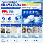 🎁【60 sztuk】Wielofunkcyjne tabletki musujące do dekontaminacji w magicznej kostce, tabletki musujące do odtłuszczania odzieży, tabletki musujące do usuwania kamienia z aktywnym tlenem