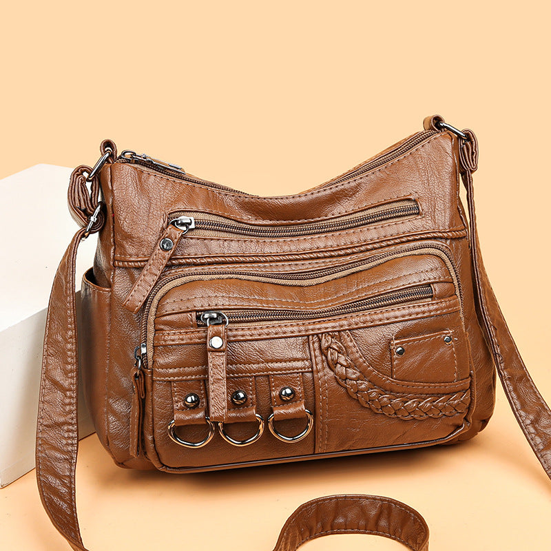 💥【50% zniżka na czas ograniczony】👜2026 nowa torba na ramię / crossbody z miękkiej skóry o dużej pojemności -