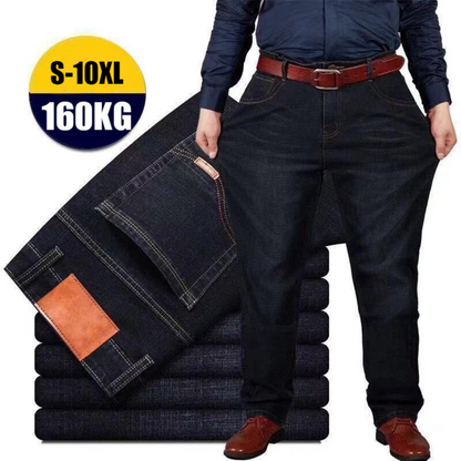 👖😎【50% popusta🔥】【S-10XL】😍 Muške rastezljive traperice veće veličine, ležerne široke ravne hlače, mogu se nositi do 160 kg ili više