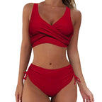 🏖️👙【S-3XL】Нов дамски семпъл, едноцветен, бързосъхнещ, удобен, дишащ бикини бански за лято 2026