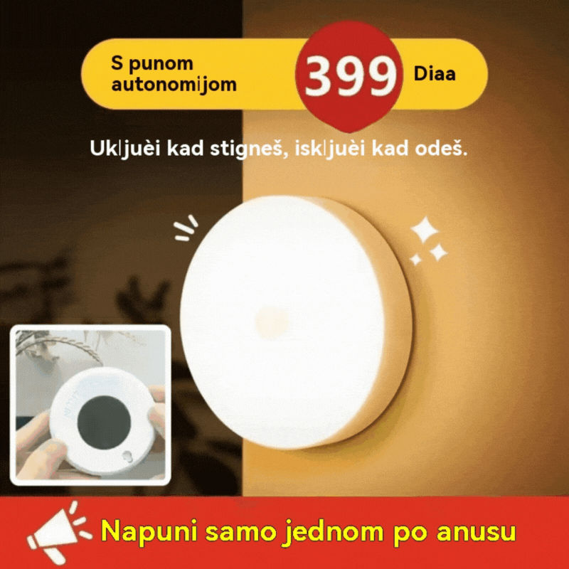 🏡💡Pametno LED svjetlo koje osjeća ljudsko tijelo, jednostavno za punjenje i praktično