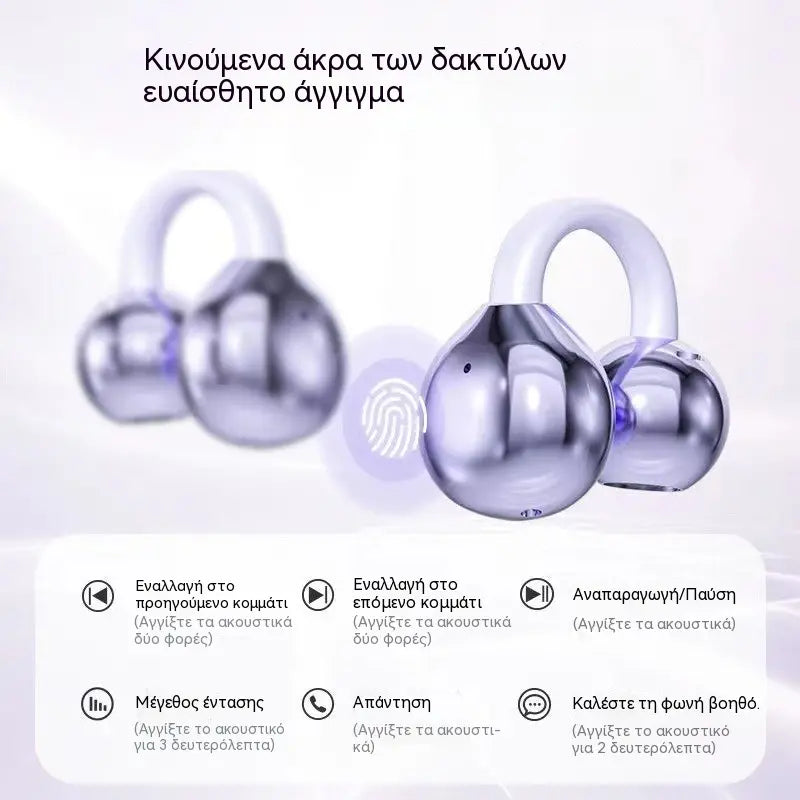 ⏳ Oferta ograniczona czasowo ⏰ Bezprzewodowe słuchawki z klipsem i technologią przewodzenia dźwięku przez kości – lekkie, bezprzewodowe, z redukcją hałasu