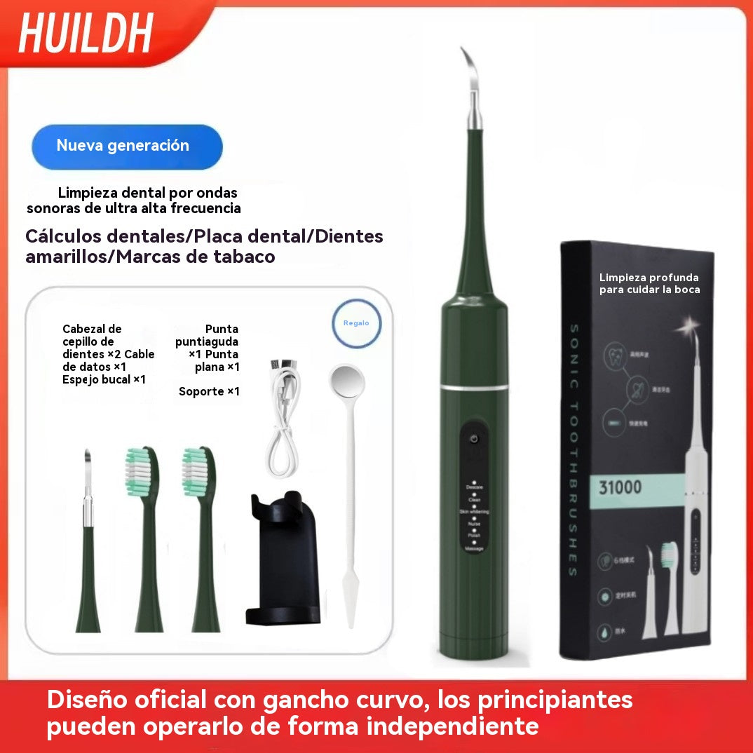 🔥✨🦷2 w 1: ultradźwiękowe urządzenie do czyszczenia zębów, usuwanie kamienia nazębnego i elektryczna szczoteczka do zębów.