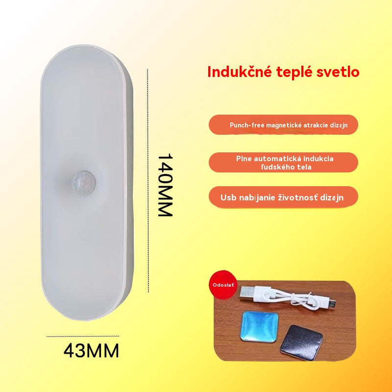 🏡💡【Kúpte 1 a získajte 1 zadarmo】Inteligentné LED svetlo so snímaním ľudského tela, ľahko sa nabíja a je praktické