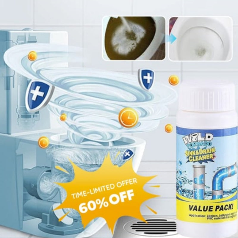 🛁💦【Kúp 1 a získaj 1 zadarmo】🌟Čistič drezov a odtokov - Pena s vysokou hustotou vyrobená z extraktov a rozkladajúcich enzýmov.