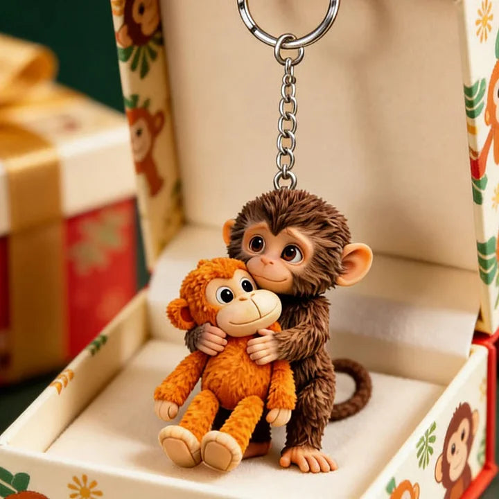 🐵 3D ключодържател с вирусна боксова маймуна 💕