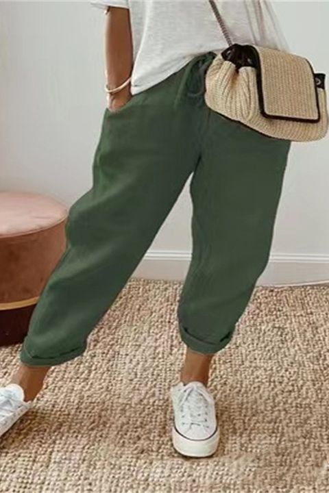💕👏【S-5XL】Летни нови дамски ежедневни памучно-ленени панталони за 2026 г. - Предлагат се в множество цветове