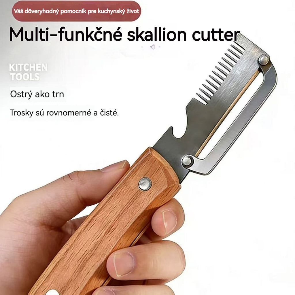 ✅【Kúp 1 a získaj 1 zadarmo】🧅🔪 Viacúčelová kuchynská škrabka 3 v 1: olúpa, krája a otvára uzávery fliaš! 🔥