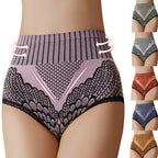 【6 kusov】Dámské kalhotky s vysokým pasem Tummy Tuck Panty