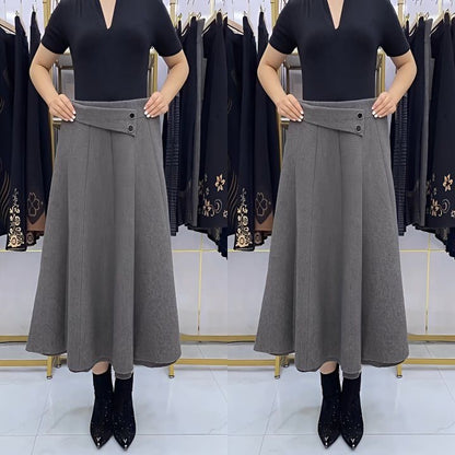 【Zimska rasprodaja】👗🎀【S-4XL】Jesensko/zimska vunena midi suknja