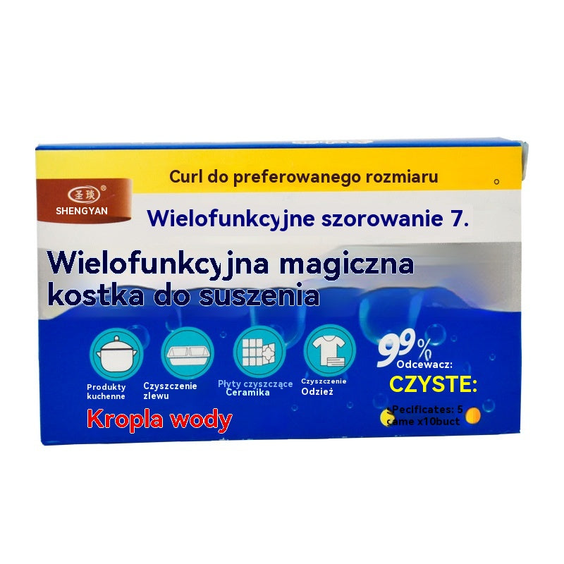 🎁【60 sztuk】Wielofunkcyjne tabletki musujące do dekontaminacji w magicznej kostce, tabletki musujące do odtłuszczania odzieży, tabletki musujące do usuwania kamienia z aktywnym tlenem