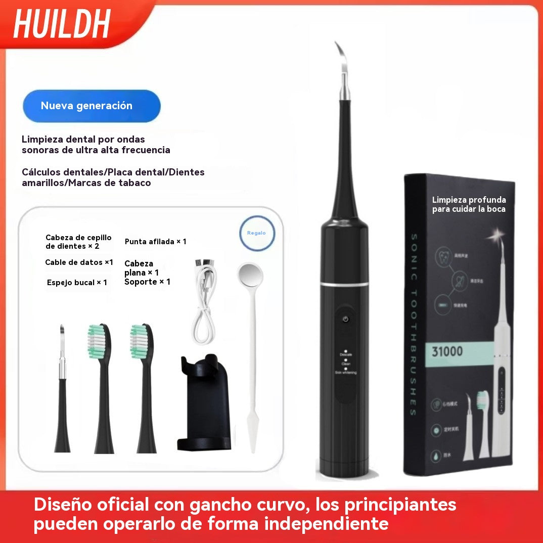 🔥✨🦷2 w 1: ultradźwiękowe urządzenie do czyszczenia zębów, usuwanie kamienia nazębnego i elektryczna szczoteczka do zębów.
