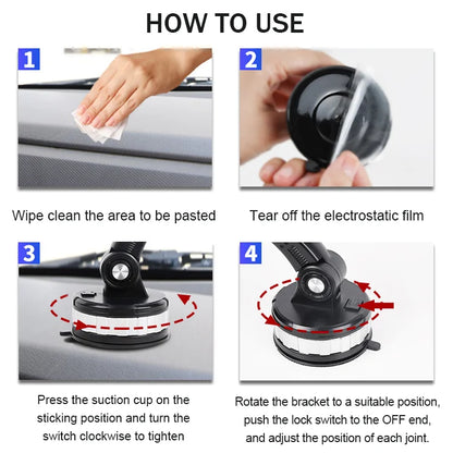 🔥【Kupite 1 i dobijete 1 besplatno】🚗Višenamjenski držač za mobitel u automobilu, može izdržati težinu do 5 kg!