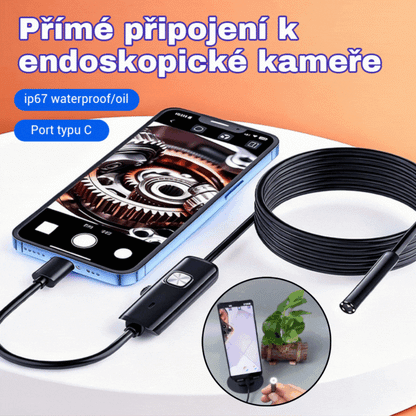 📱Novi industrijski endoskop od 7 mm s izravnim priključkom za kameru tipa C za Android telefone (vodootporni endoskop)