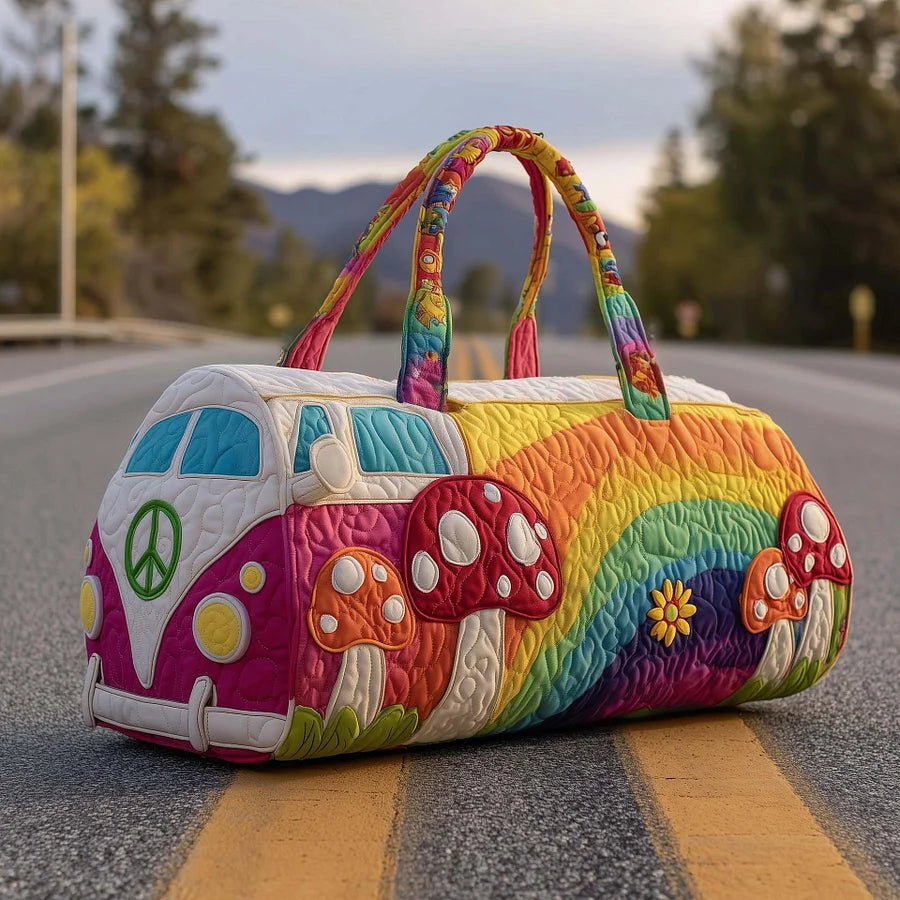 Пътна чанта Hippie Van с подплатена материя