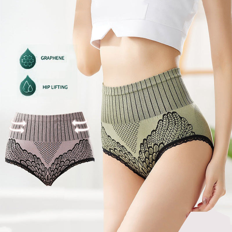 【6 kusov】Dámské kalhotky s vysokým pasem Tummy Tuck Panty