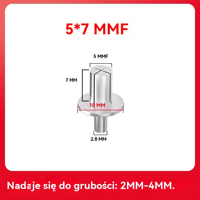 【500 SZT.】🔧 Nity aluminiowe z rozprężaniem młotkowym – szybkie i bezpieczne mocowanie bez wysiłku!🔩