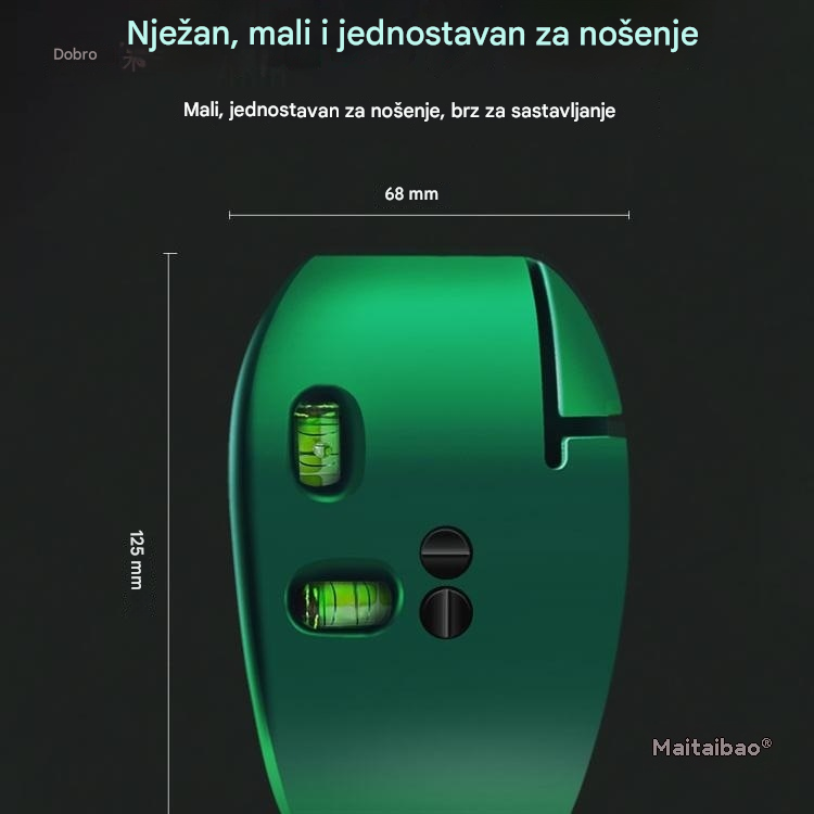 📐【Popust ograničenog trajanja】🧲 🔴 2-u-1 laserska libela pod pravim kutom – brze, precizne linije bez krede