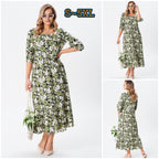 🔥Намаление 40% + Наложен платеж🔥👗【S-5XL】Дамска свободна памучна рокля, голям размер, удобна и дишаща, перфектна за пролетно-летния сезон