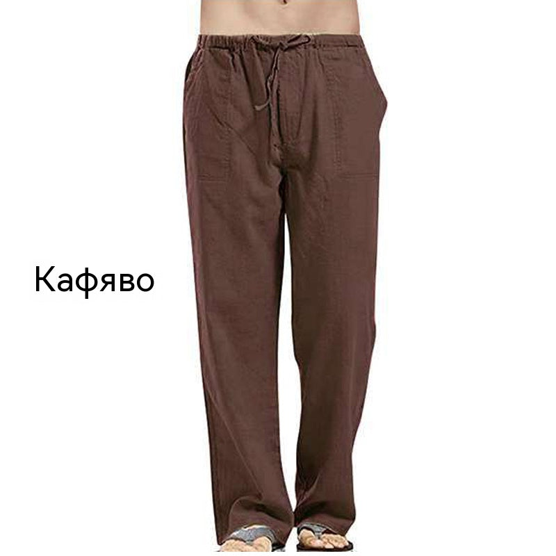 💥👖【40-120kg】Мъжки ежедневни панталони, изработени от висококачествен памук, меки и дишащи