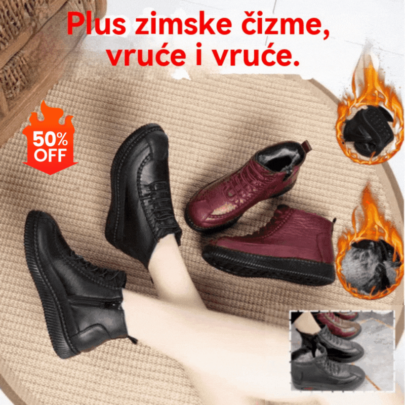 🔥🔥【35-42】💥Nove zimske čizme za 2025. godinu, s mekim, zadebljanim i toplim potplatom