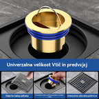🔥【Vroča prodaja – Kupi 1, dobiš 1 gratis!】Univerzalni medeninasti talni odtok z jedrom proti vonju 🚿✨