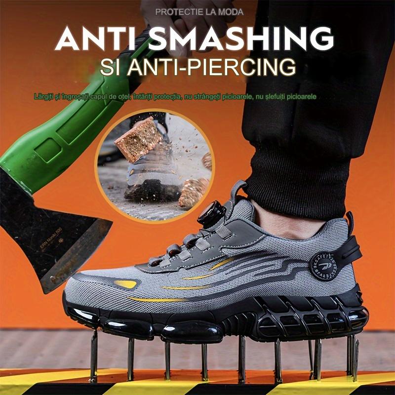 🥾  Buty robocze do codziennego użytku, odporne na uderzenia i przebicia, ze stalowym noskiem, wygodne buty robocze, antypoślizgowe
