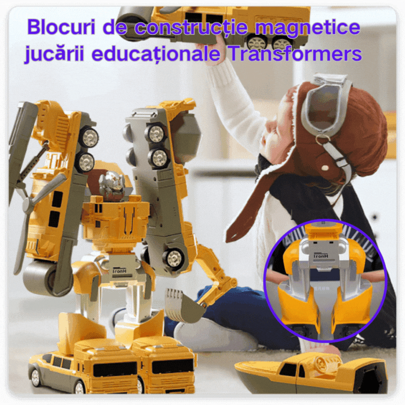 【50% PROMOCJI】【16 sztuk】Klocki magnetyczne, Edukacyjne zabawki Transformers