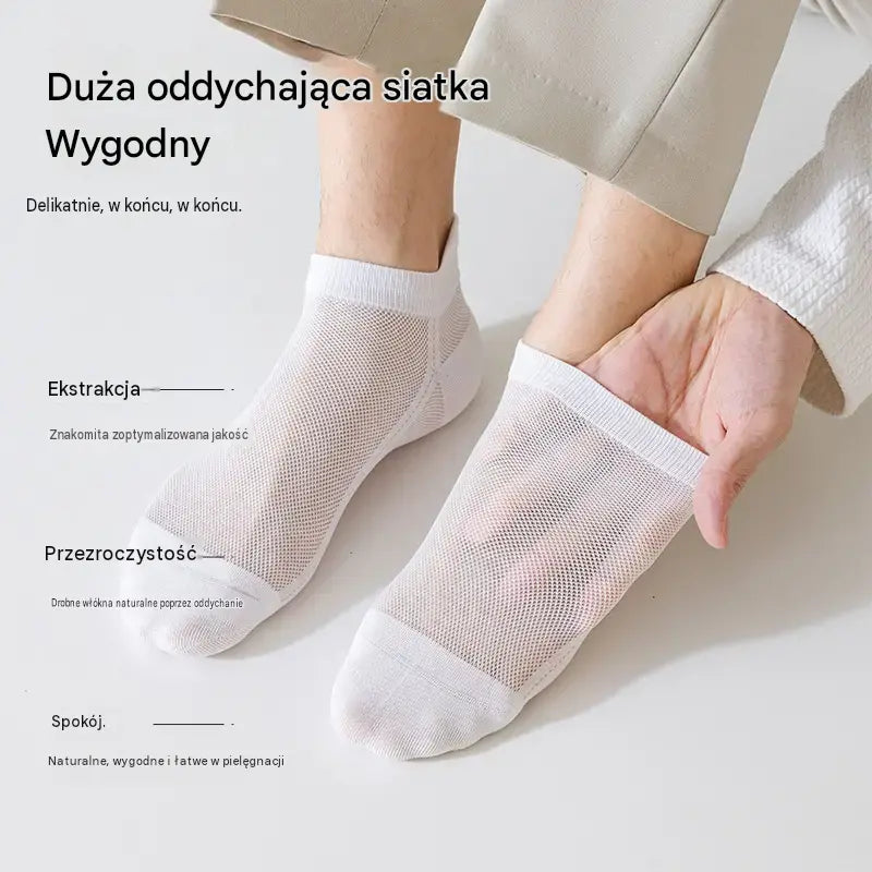 🔥【10 par】Męskie skarpetki biznesowe – oddychające, antybakteryjne i chroniące przed nieprzyjemnym zapachem【36–46】🔥
