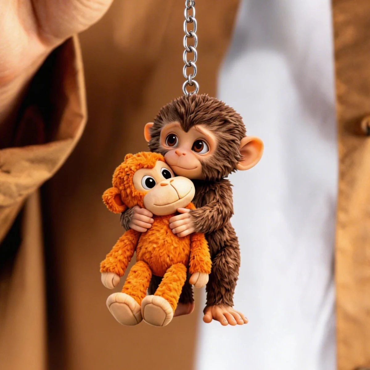 🐵 3D ключодържател с вирусна боксова маймуна 💕