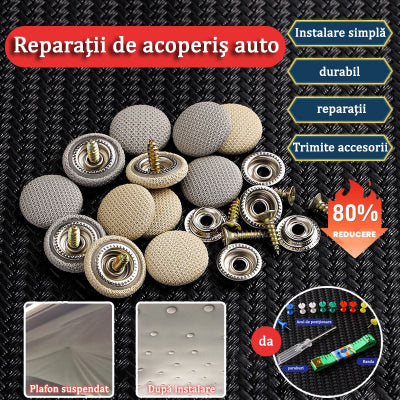 🔥【30% POPUSTA】Platno s krova automobila pada, popravite kopču za pričvršćivanje čavala, preinaku i obnovu unutrašnjosti automobila bez demontaže (kit alata za ugradnju + odvijač + ručnik uključen)