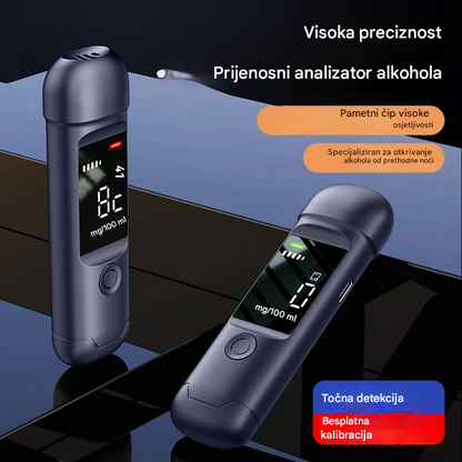 🍷 Visokoprecizni prijenosni mjerač alkohola – Izmjerite razinu prije vožnje