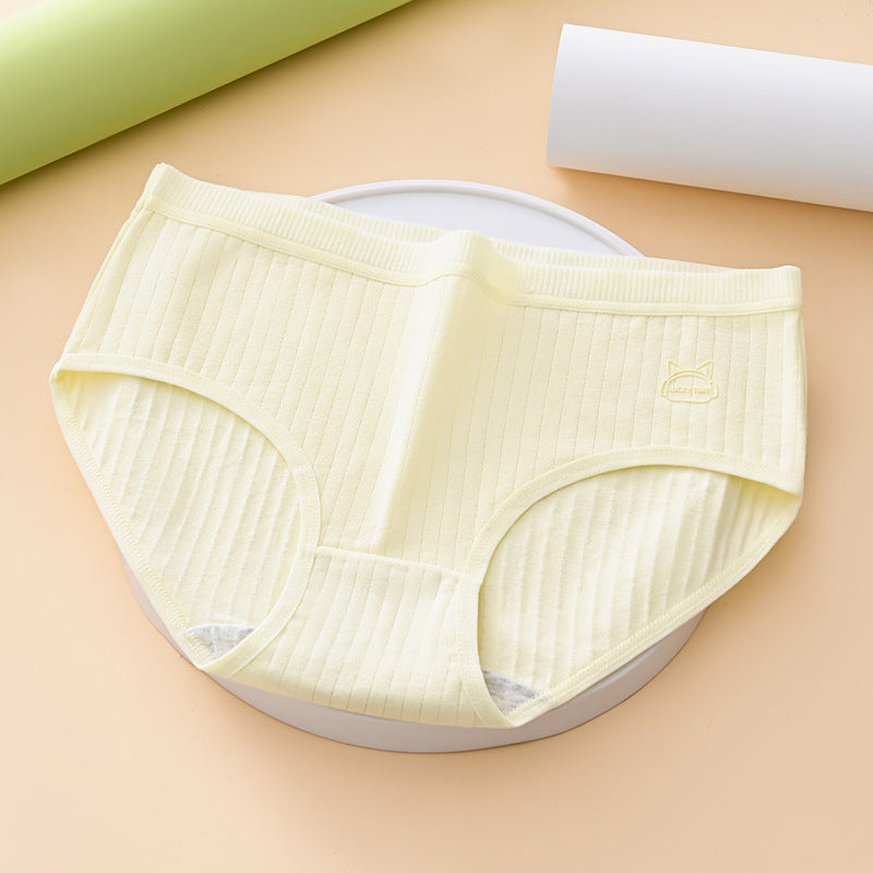 🩲🏆 (7 szt) – Wysokie, bawełniane majtki damskie o wygodnym i oddychającym kroju