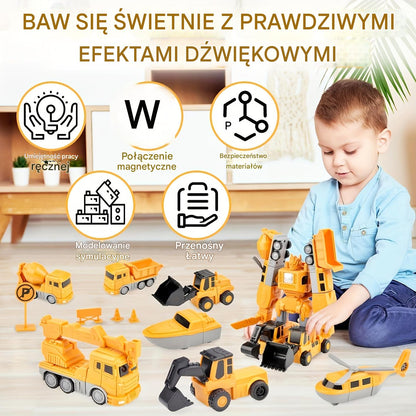 【50% PROMOCJI】【16 sztuk】Klocki magnetyczne, Edukacyjne zabawki Transformers
