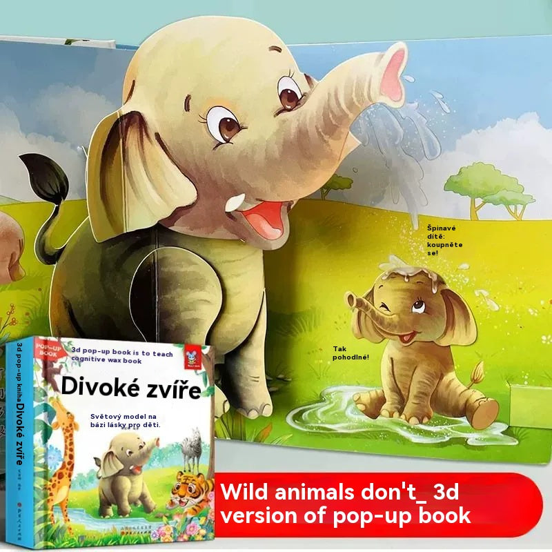 🎁🎁 książka 3D z wyskakującymi zwierzętami